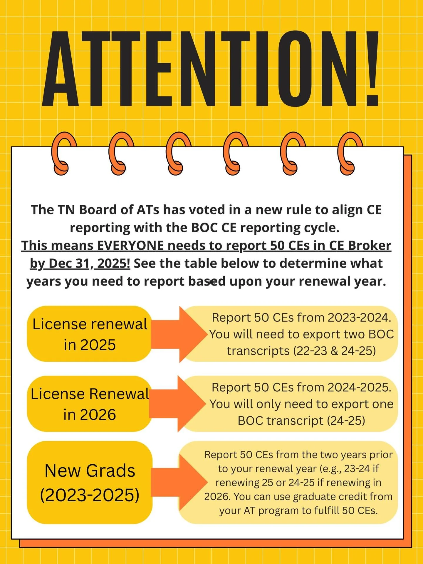 Here&rsquo;s a little extra help with reporting CEUs for Tennessee State Licensing purposes this year! If you have questions or need help with CE Broker, email their support line (support@cebroker.com) or chat live with someone when signed in! 😊