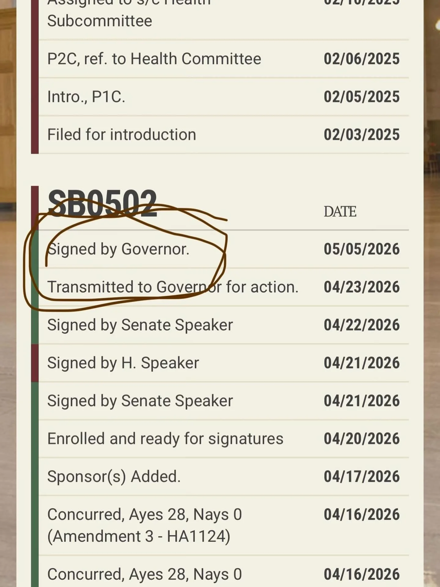 It&rsquo;s official!! Our updated practice act has been signed by the governor. Thank you to everyone who helped get this done, from going to the Capitol to sending nearly a thousand letters to legislators, everything and everyone was important to th