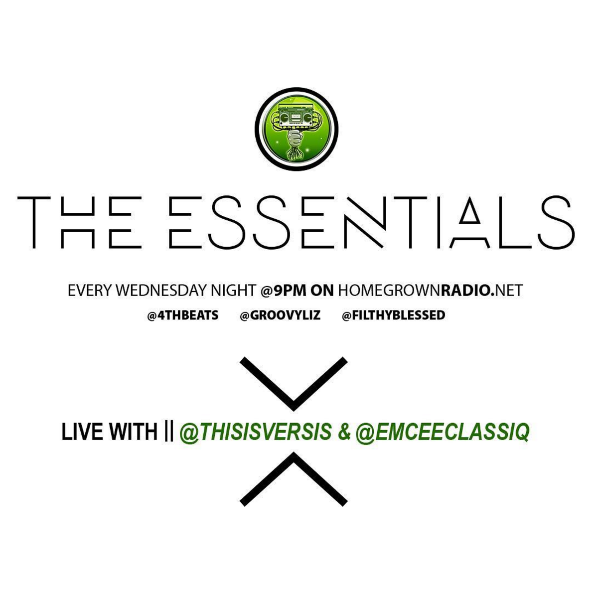 Versis Interview on The Essentials / Home Grown Radio - Wednesday 9pm 4/27/2016