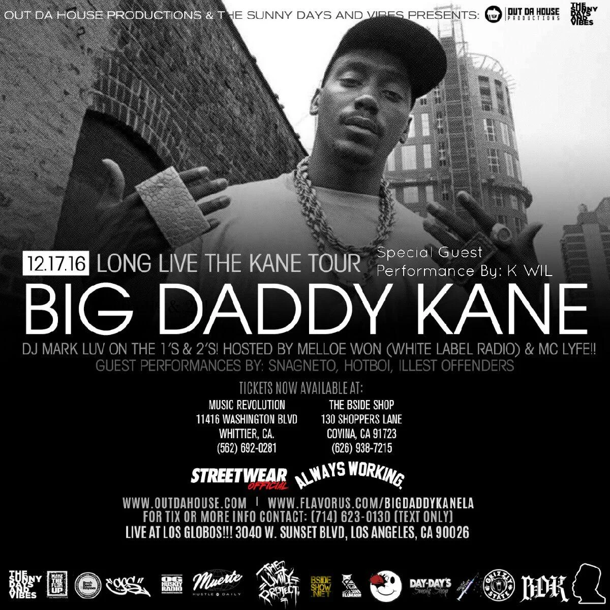 Los Globos: Big Daddy Kane x K-Wil x Hotboi