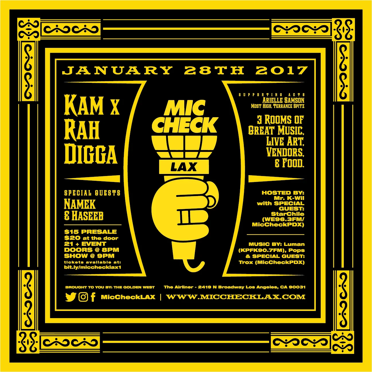 The Airliner: Mic Check LAX featuring Kam x Rah Digga