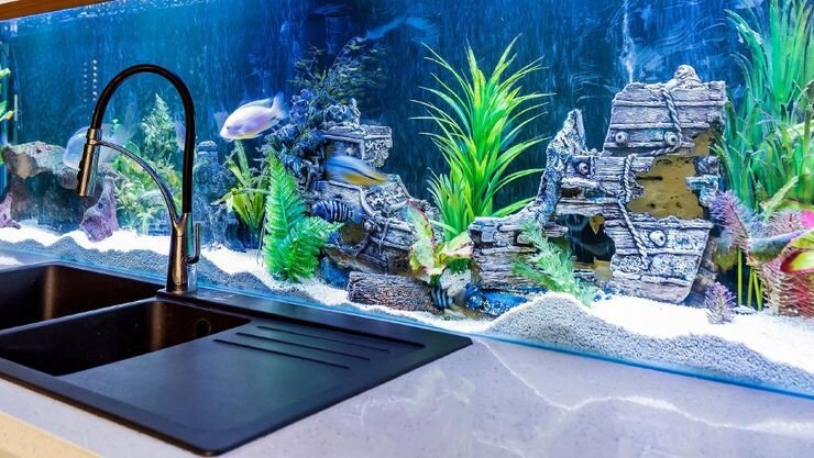 Aquarium Decorations,Glowing Artificial Mushroom, Plastic Aquarium Ornament  Decorations for Fish Tank Decorations