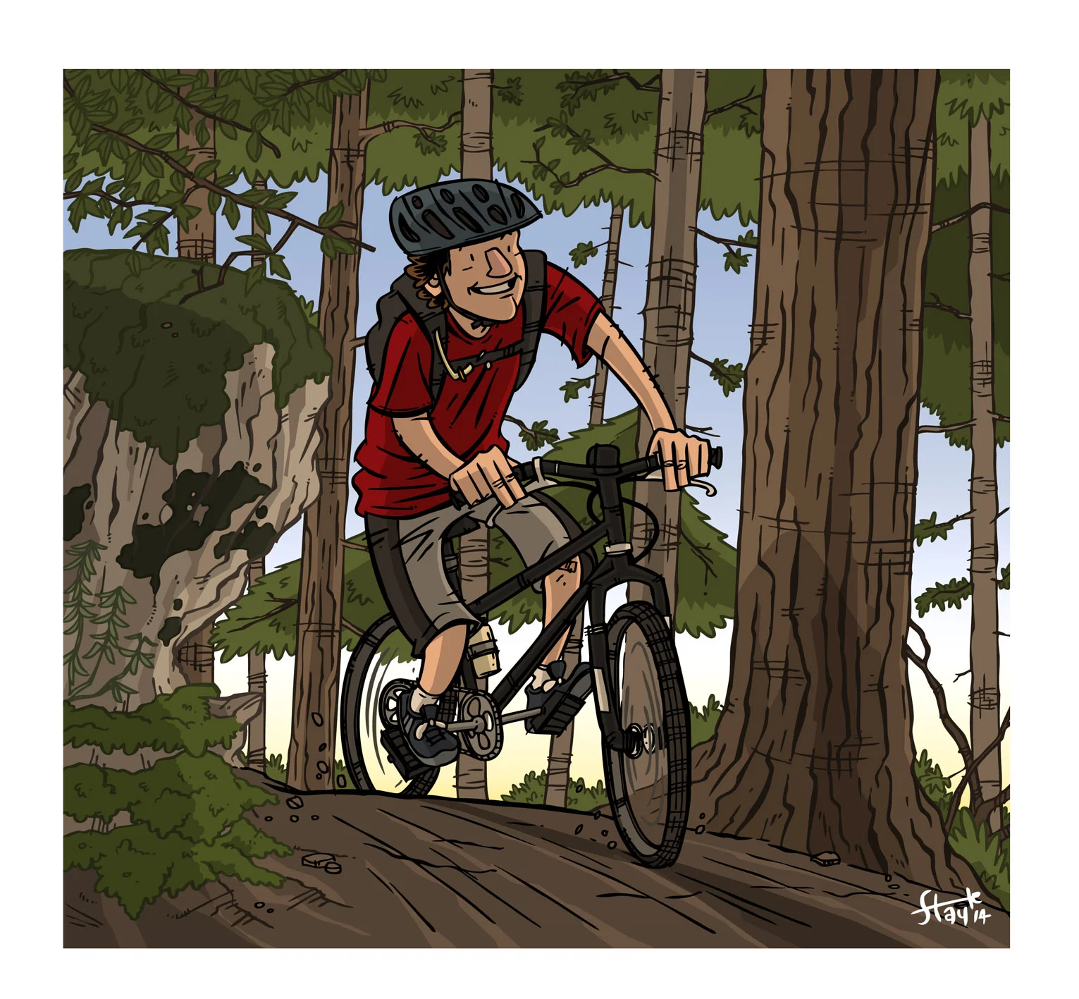 Mountain Biking.