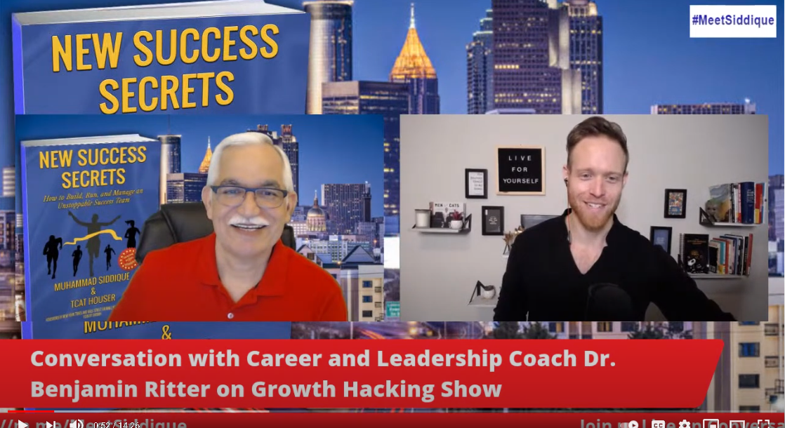 Conversation with Career and Leadership Coach Dr. Benjamin Ritter on Growth Hacking Show