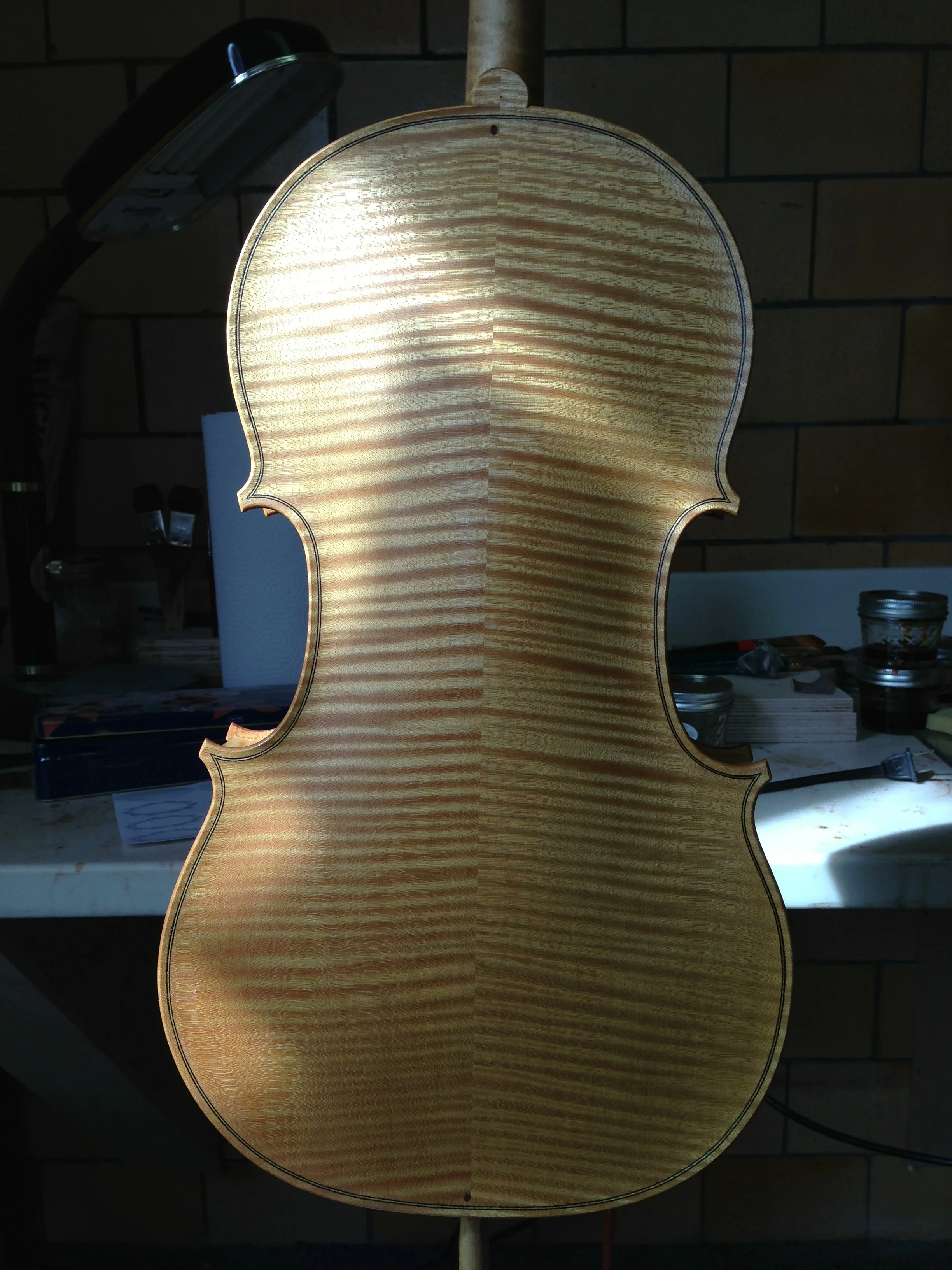 No. 4 - Applying the ground varnish