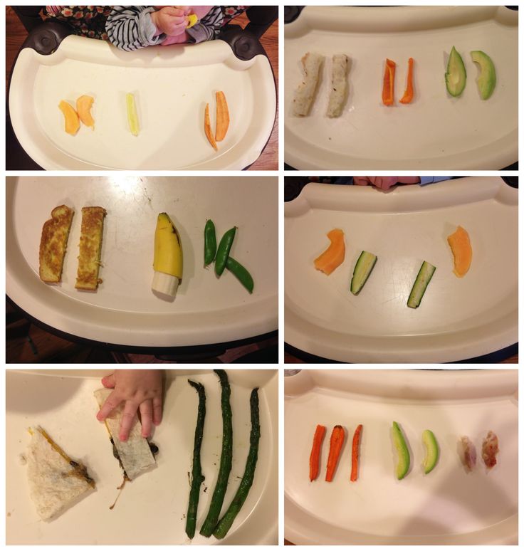 Baby Led Weaning Food Size Chart