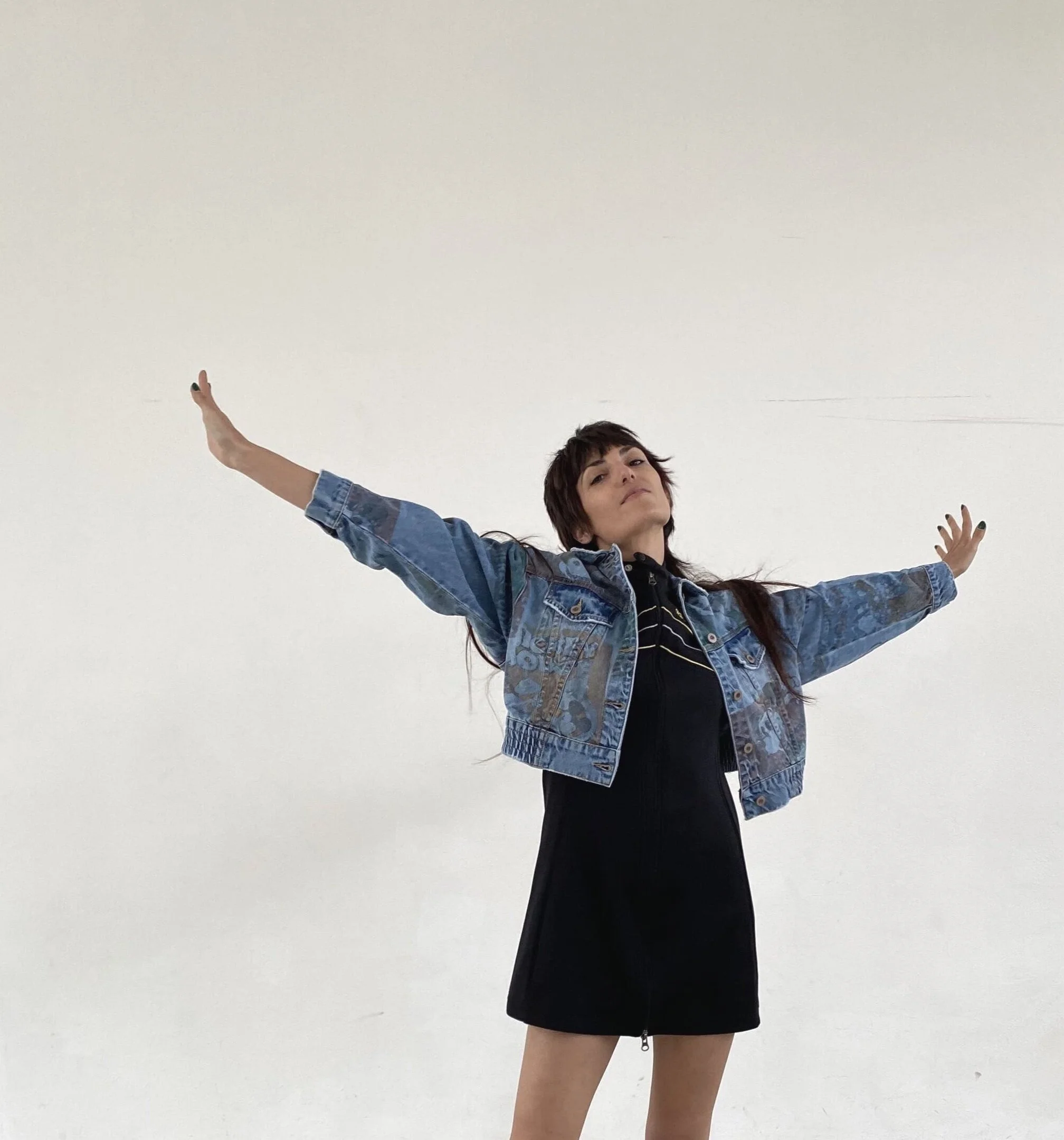 giacca jeans Desigual, mini dress vintage marialicci archive