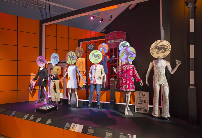 Installation image for 'You Say You Want a Revolution? Records and Rebels 1966-70', V&A Museum. Photo (c) Victoria and Albert Museum, London