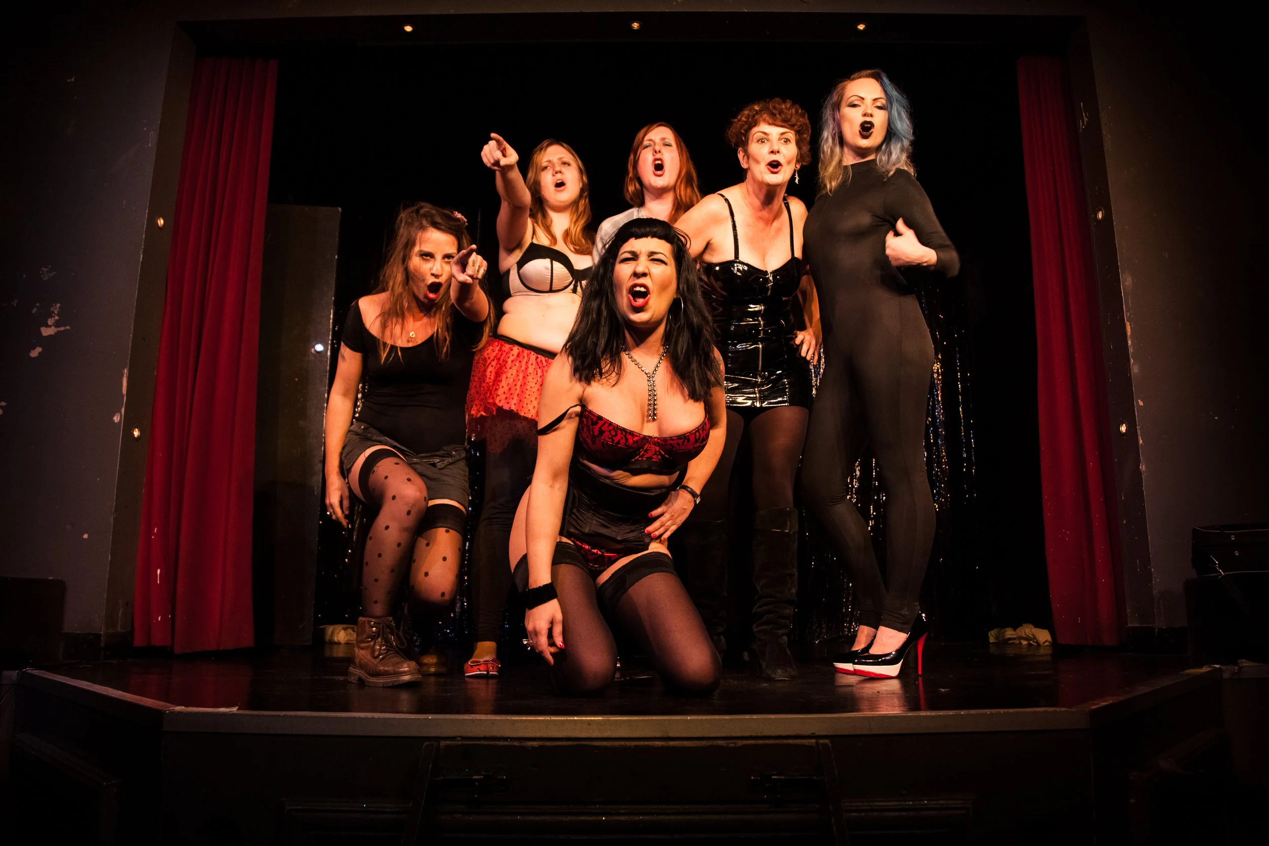 The cast of The Sex Workers' Opera