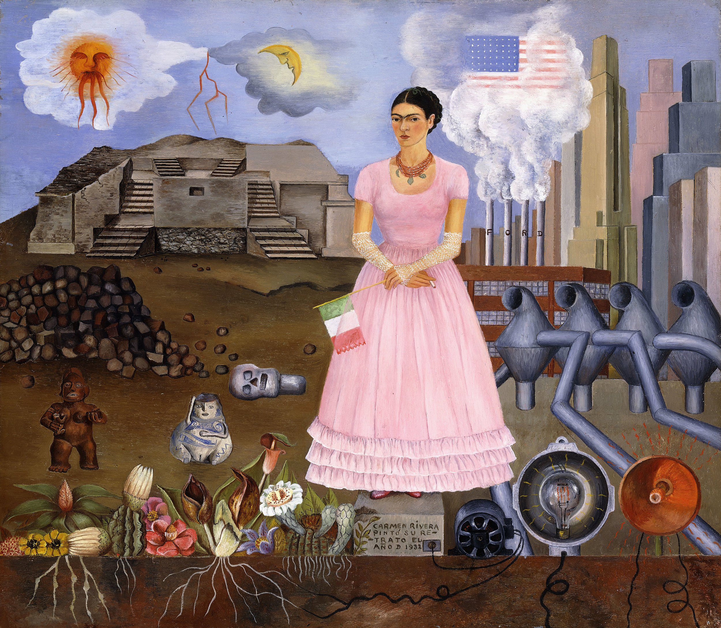 Self-portrait on the Border between Mexico and the United States of America, Frida Kahlo, 1932 (c) Modern Art International Foundation (Courtesy María and Manuel Reyero)