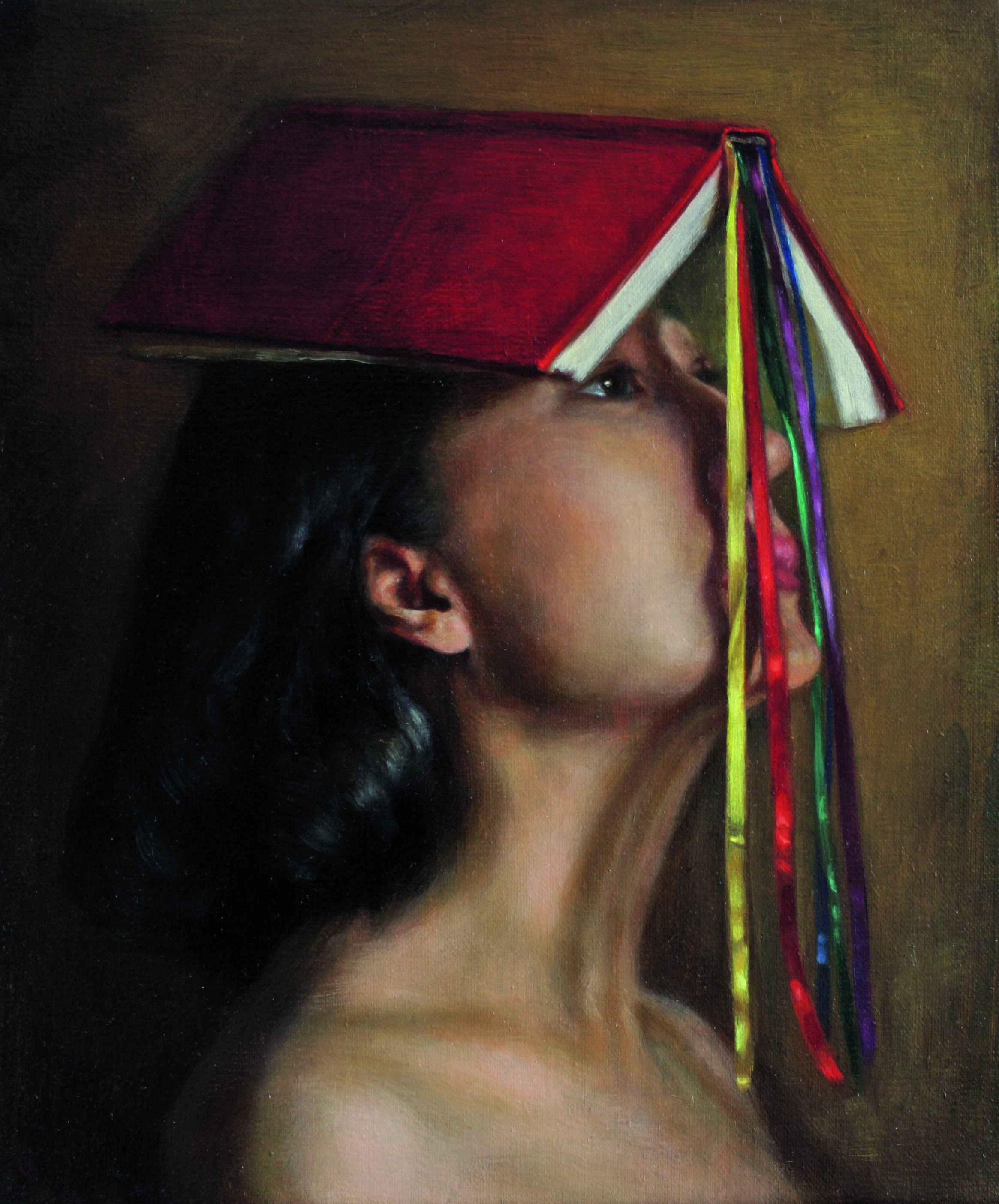 Crown, Wen Wu, 2016, oil on canvas, 30.5 × 25.5 cm (12 × 10 in), Private collection. © Wen Wu. Courtesy Riflemaker London. 