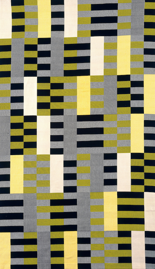 Black White Yellow 1926 / 1965, original 1926 (lost), re-woven by Gunta Stölzl in 1965, cotton and silk, The Metropolitan Museum of Art, Purchase, Everfast Fabrics Inc. and Edward C. Moore Jr. Gift, 1969 / Art resource / Scala, Florence © 2018 The Josef and Anni Albers Foundation / Artists Rights Society (ARS), New York/DACS, London