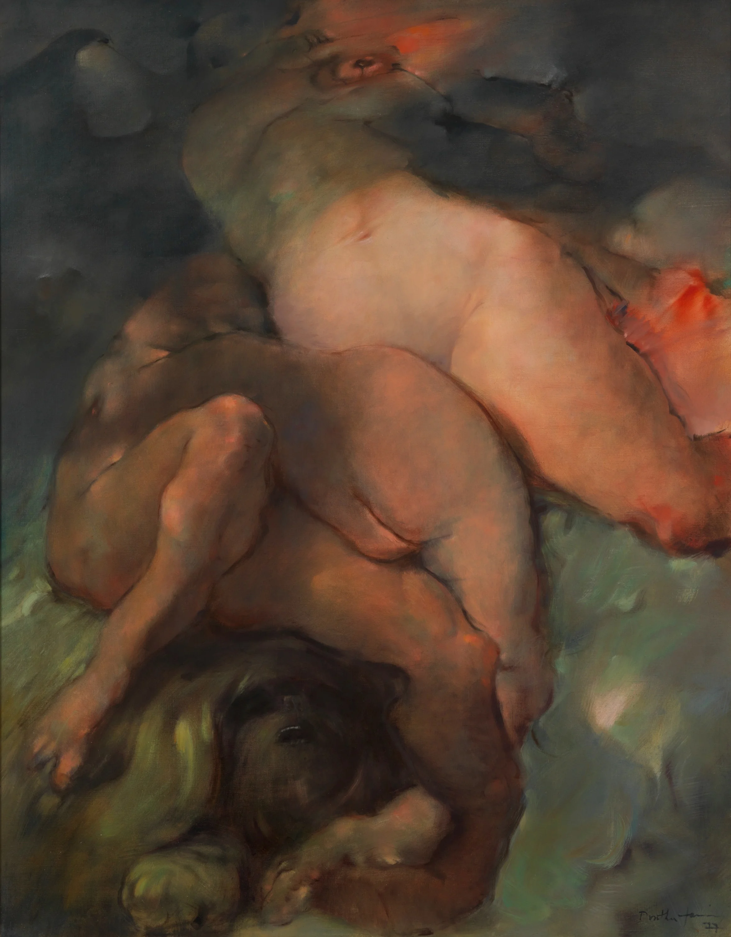 Dorothea Tanning, Portrait de famille (Family Portrait), 1977 Oil paint on canvas. The Destina Foundation (New York, US) © DACS, 2019
