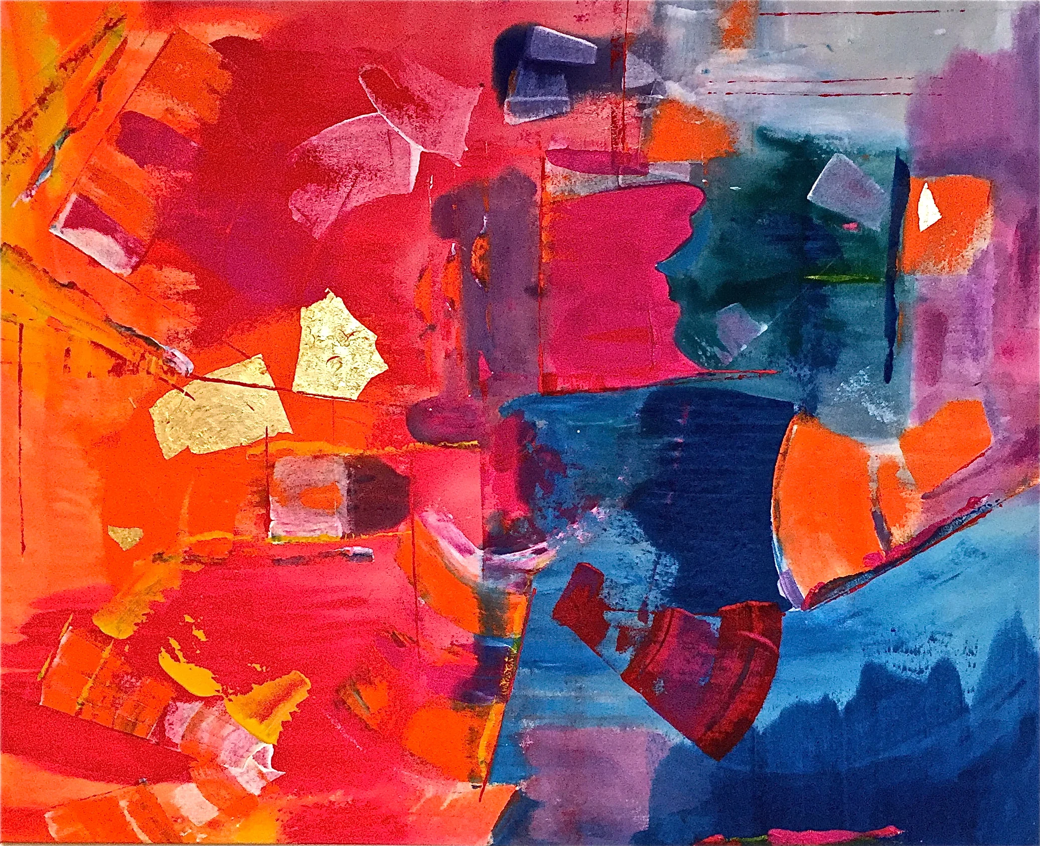 Study in Red and Blue 42X40
