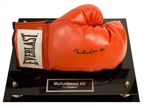 "The Greatest" Autographed Glove Retail Value Priceless Opening Bid $900