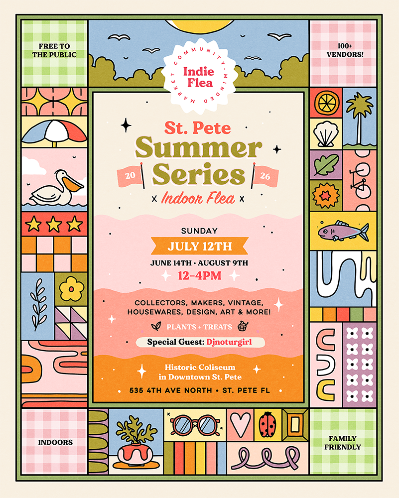  Sunday, July 12th, 2026 — 12pm - 4pm    The Coliseum • 535 4th Ave N, St. Petersburg, FL 