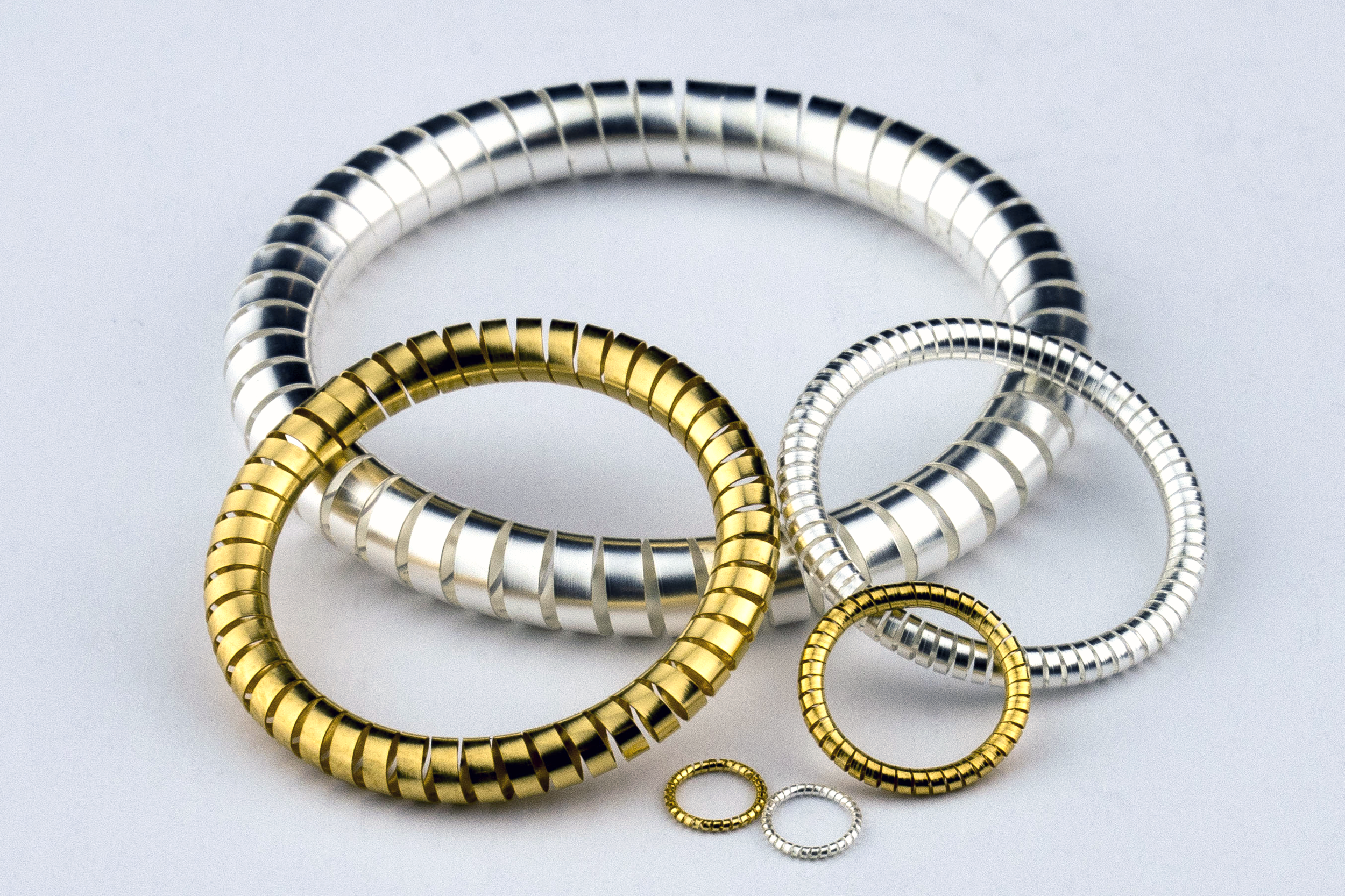  GOLD AND SILVER PLATED HELICAL