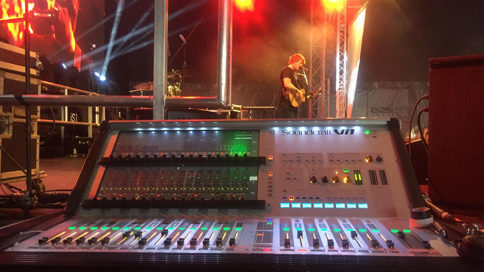 Spartan Audio Glastonbarry 2019 Soundcraft VI1 Monitor Desk