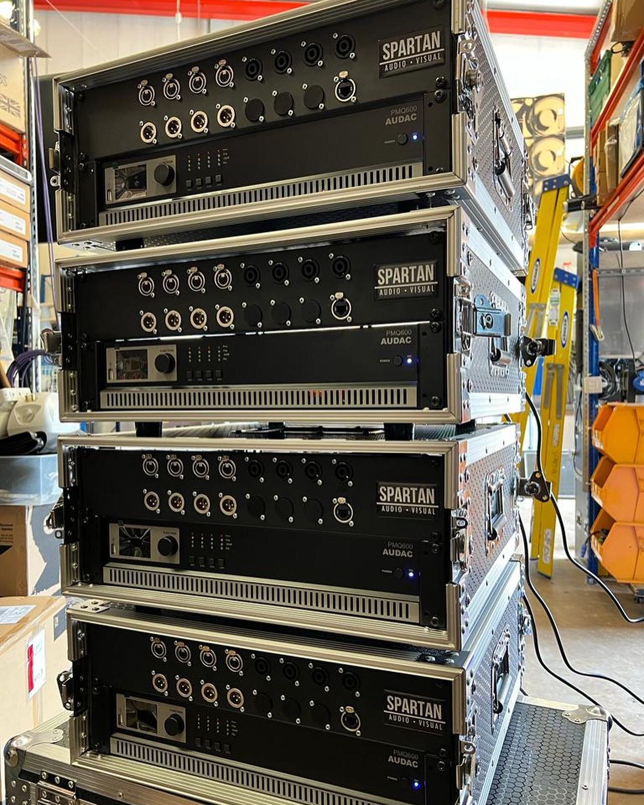 A recent @audac_audio amplifier sale and custom rack build for a client. ​
​
These will go on to live at a prestigious sporting event, where they will be driving matching AUDAC speakers in the hospitality area.​
​
#spartanav #spartanaudiovisual #av #