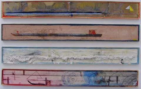 Untitled . 4 panels . 300 x2200