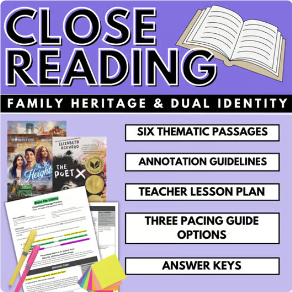 close reading passages for hispanic heritage month