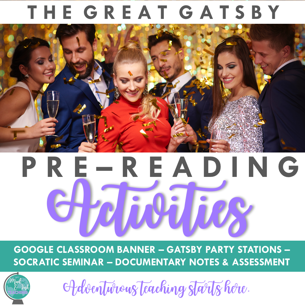 The Great Gatsby Pre-Reading Activites (Copy)