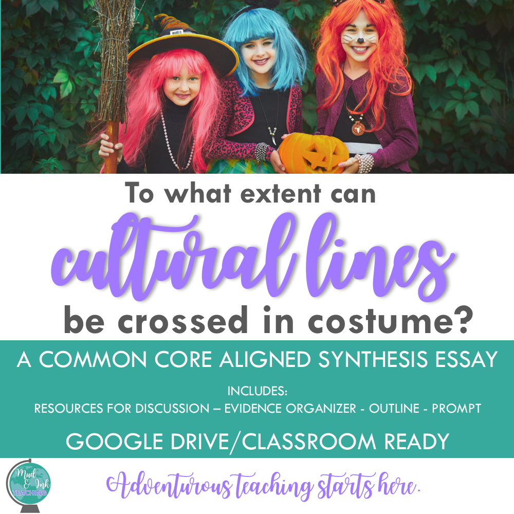 A common Core Synthesis Essay: Cultural Lines on Halloween (Copy)
