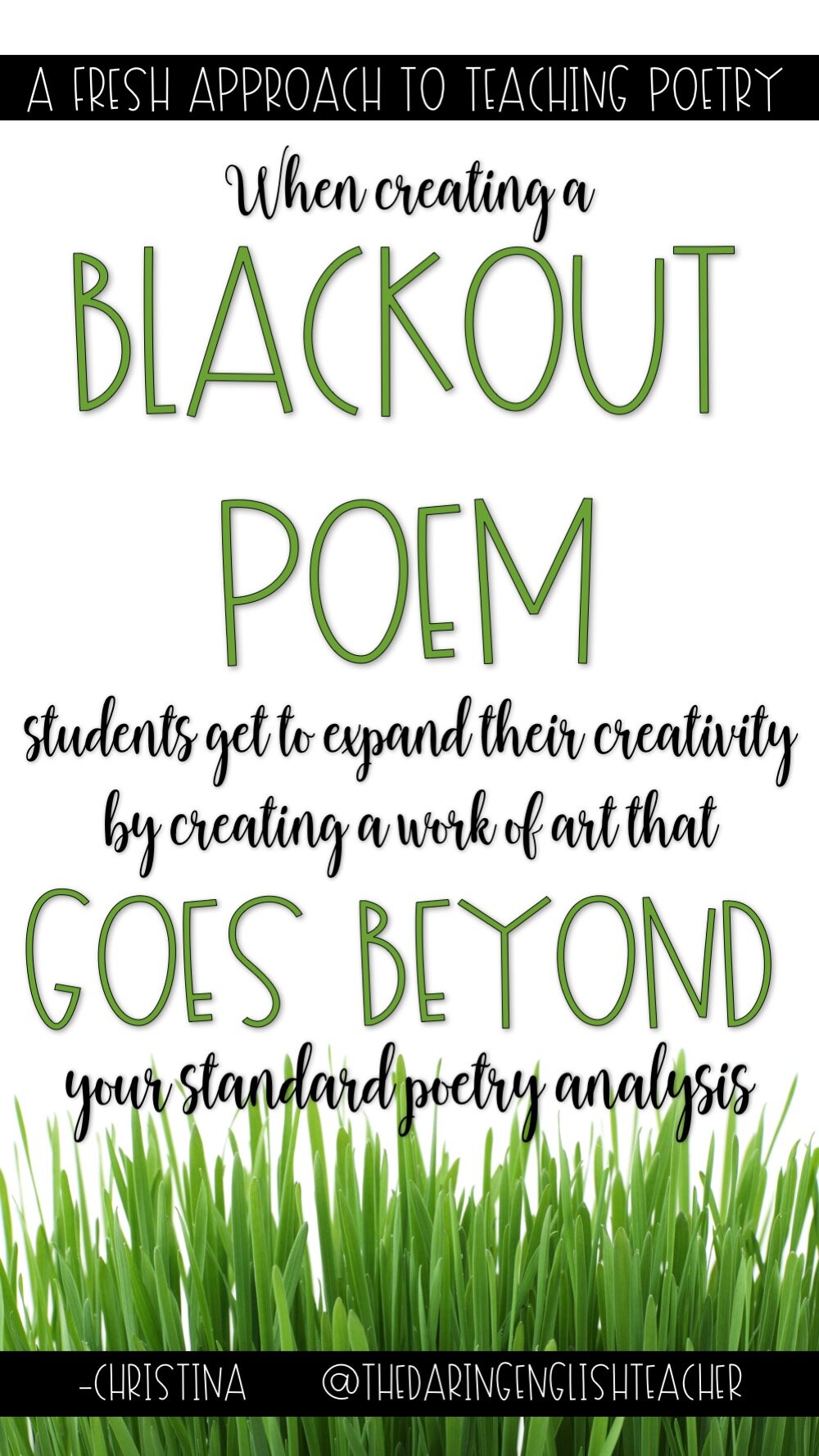 Christina Blackout Poetry