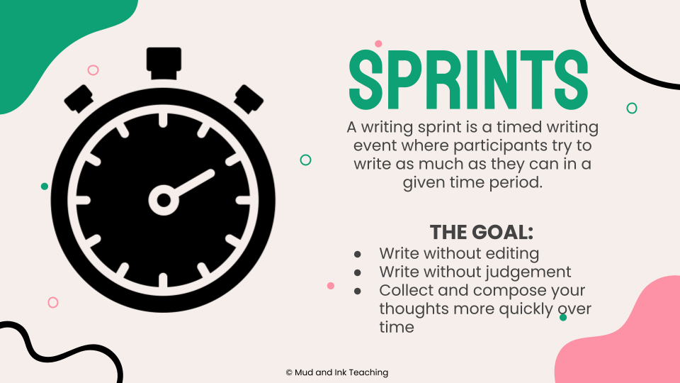 Writing Sprints Slide Deck