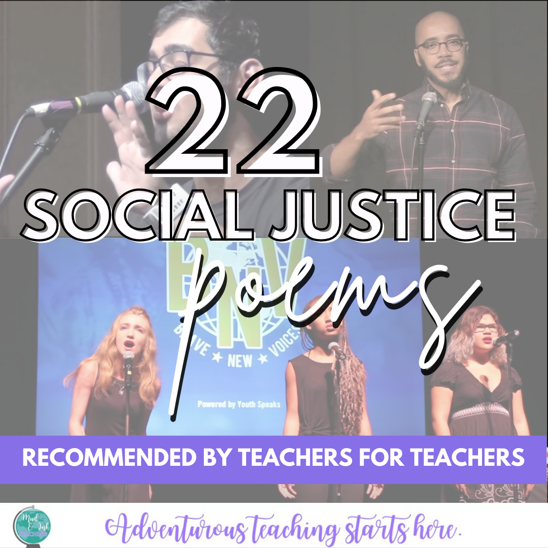 22 Teacher Favorites:  Poems for Social Justice