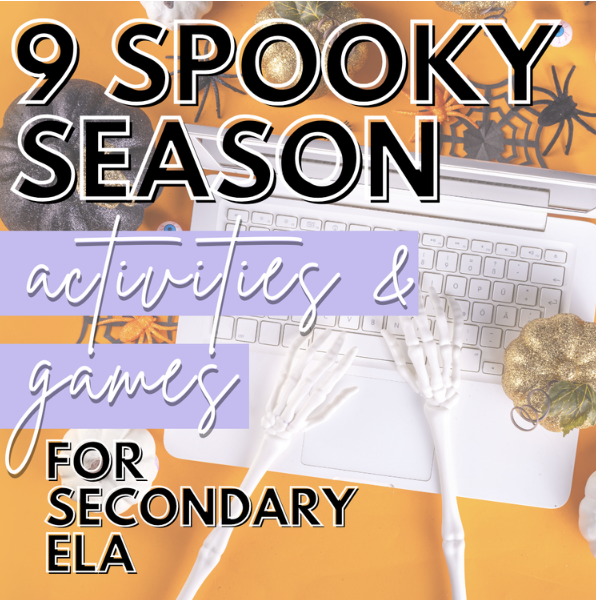 spooky season halloween classroom ideas for middle and high school ELA