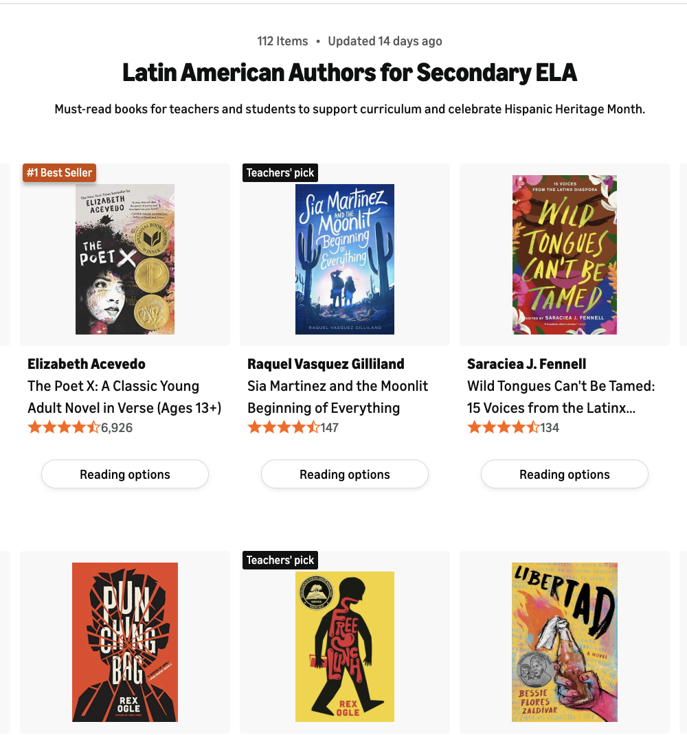 ya book recommendations hispanic heritage month