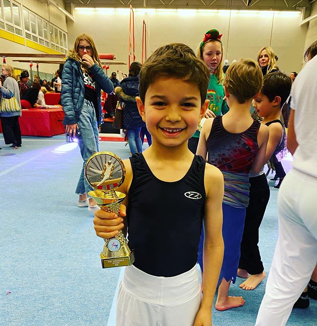 Congrats to this hard working little gymnast. He has a lot to overcome mentally in each training session, and always pushes through as much as he can.