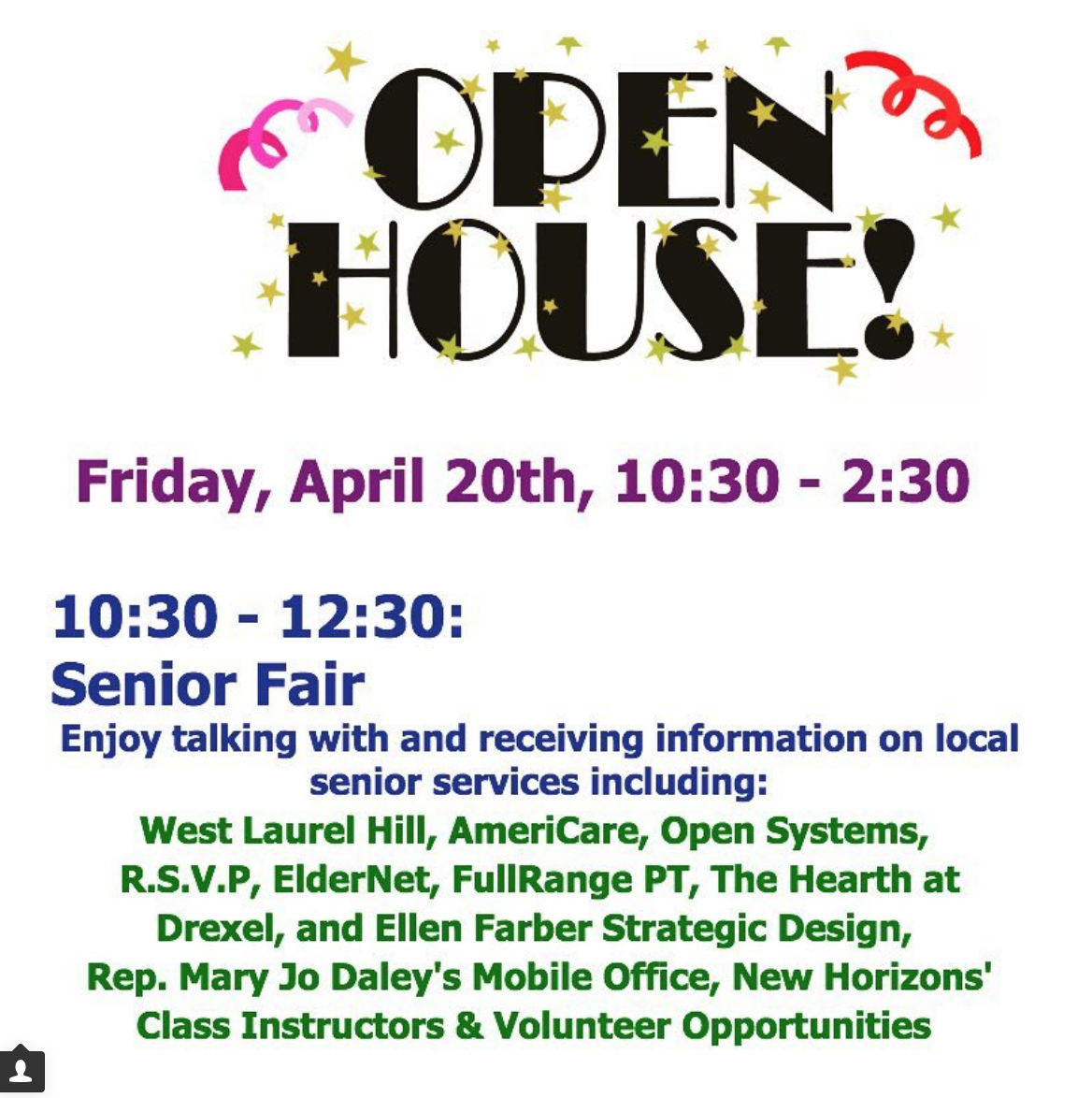 New Horizons Senior Center Open House