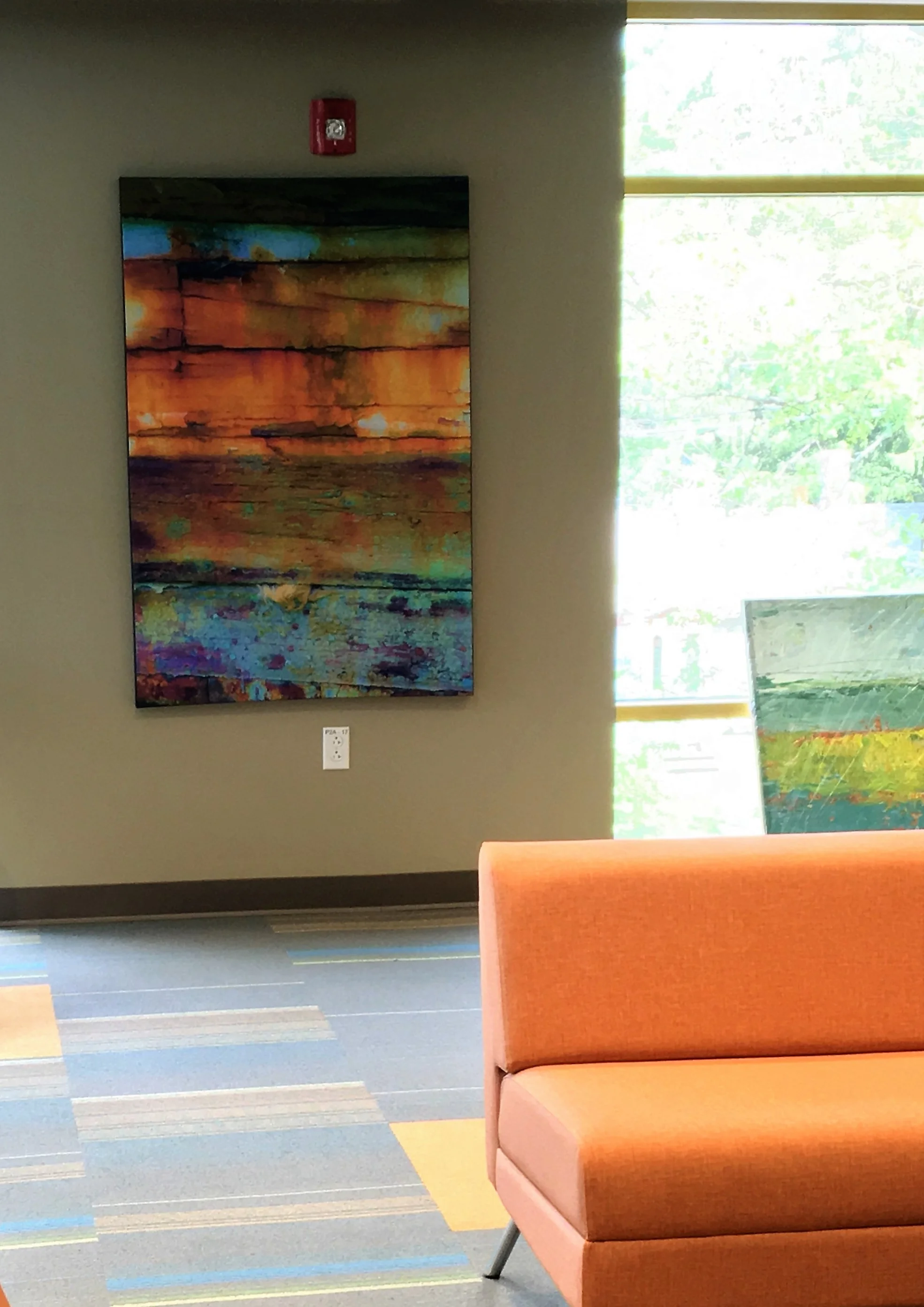 Barn Texture - 1 by Linda Mann on Canvas Transfer