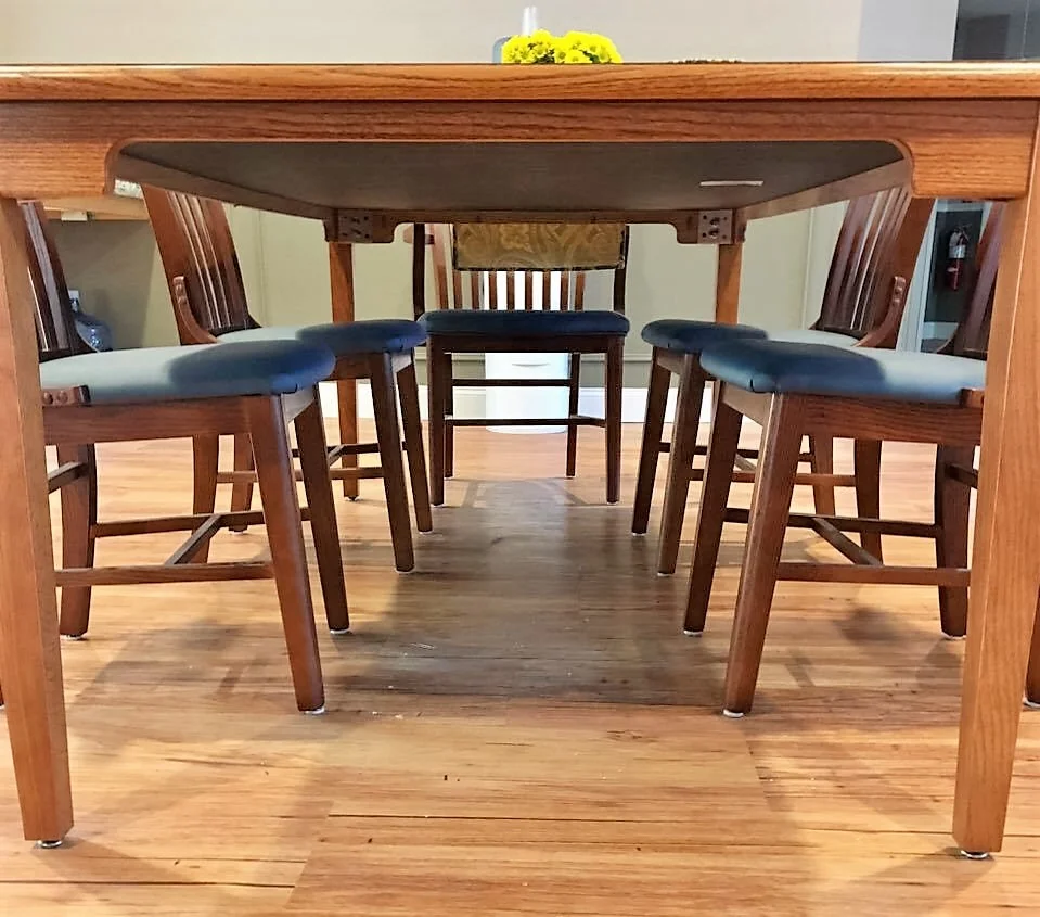 Laminate Top Table with Four Leg Base and ADA Apron