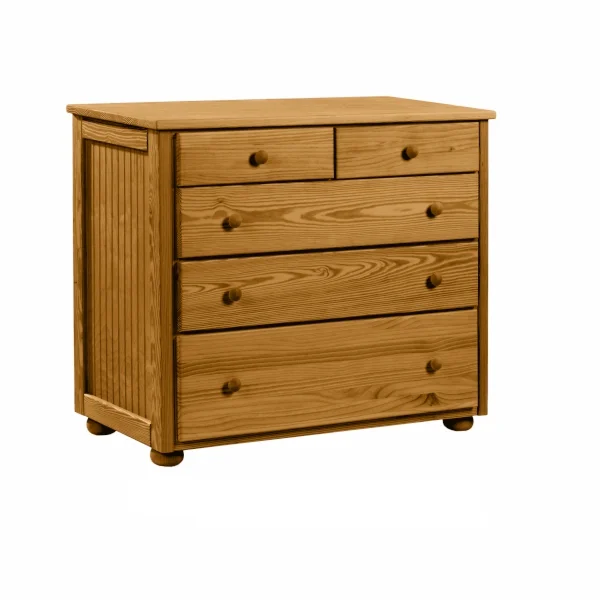 Costal collection Larger than the Coastal Collection Dresser, and more compact than our Double Dresser. The Coastal Collection 5-Drawer Dresser with 3 generous full size drawers and two half drawers take this versatile piece from bedside to dressing area, foyer to breakfast room. Simple lines in a contemporary cottage feel also availble in a t3 drawer, all 5 drawer and double Dresser