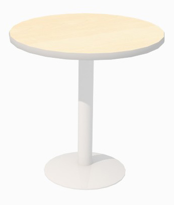30in Round Laminate Counter Height Table with Disc Base