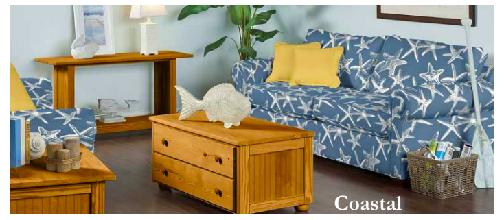 Coastal occasional Tables Contract $419 with Richmond Upholstry Sofa Contract Price $824