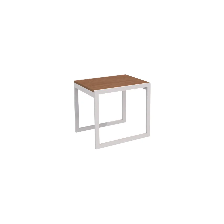 Ferrante End Table Silver Frame