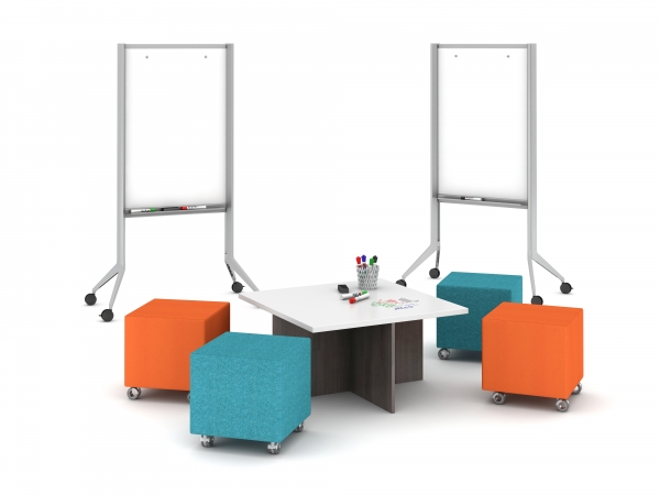 2 White Boards with Seating option A) Volker