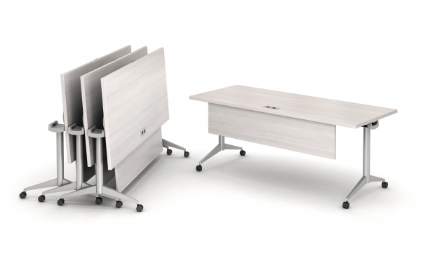 2 flip top tables (option for outlets and privacy panels)