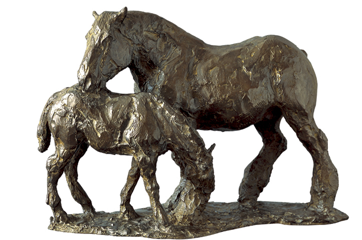 Jument lechant son poulain 290 X 420 X 180.jpg