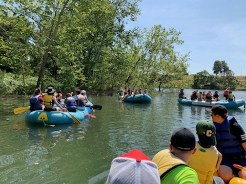 Rafting down the Feather River!