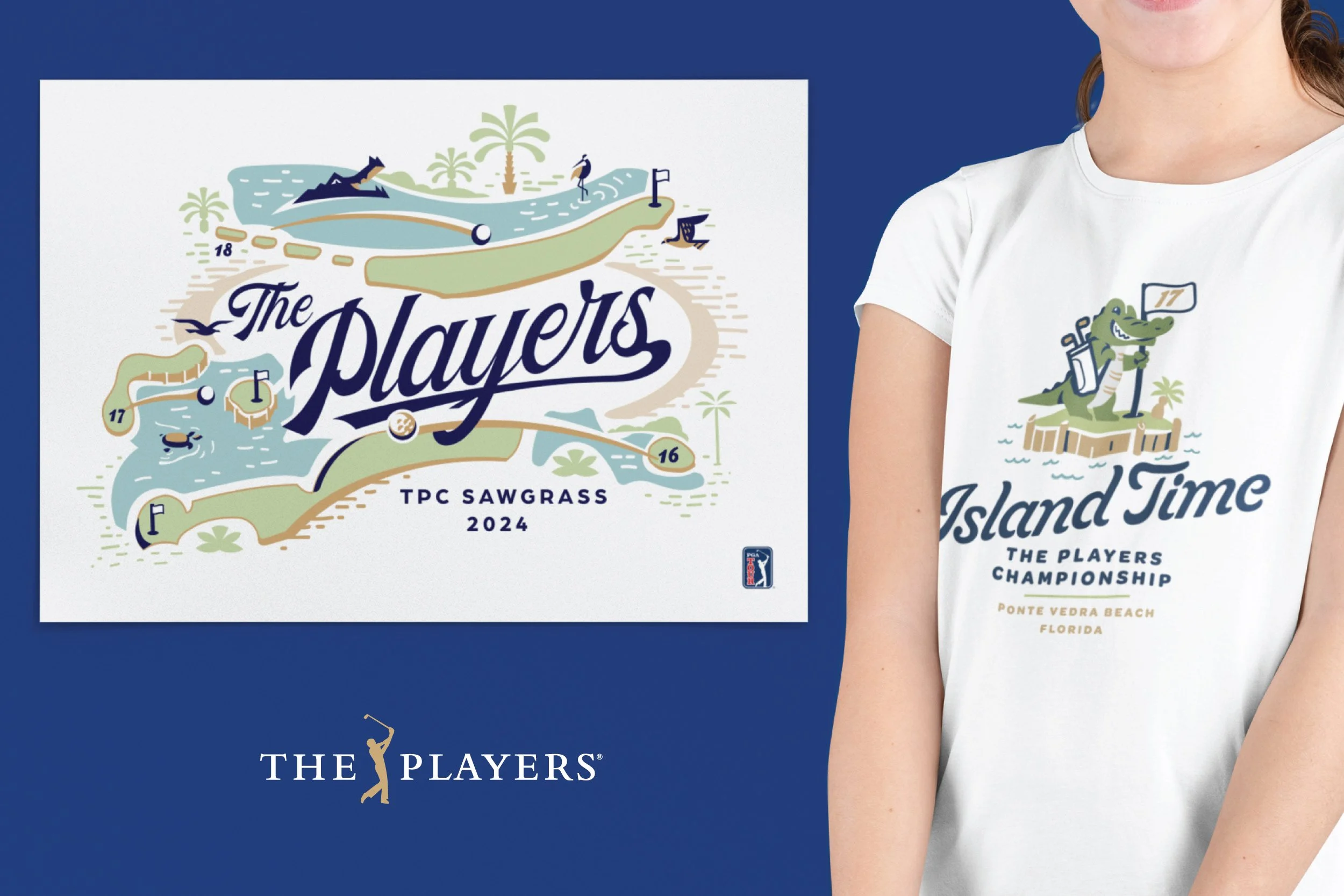 Collectible course map, and of course, a gator shirt for the kiddos. 