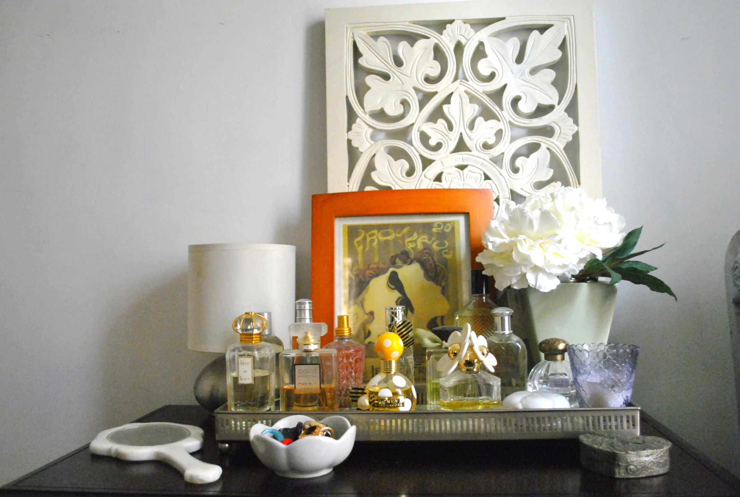 LIC // bedroom side table styled