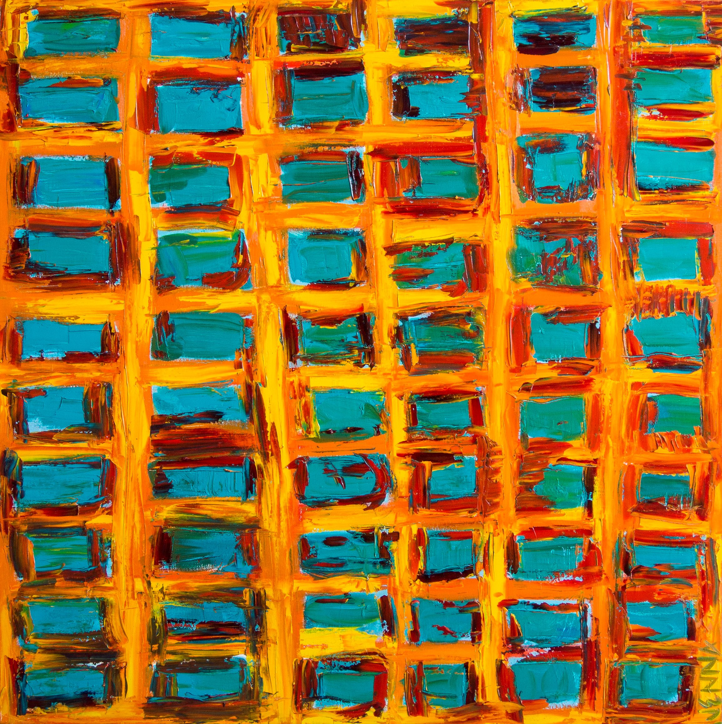 orange fuck abstract 2010 36x36.jpeg