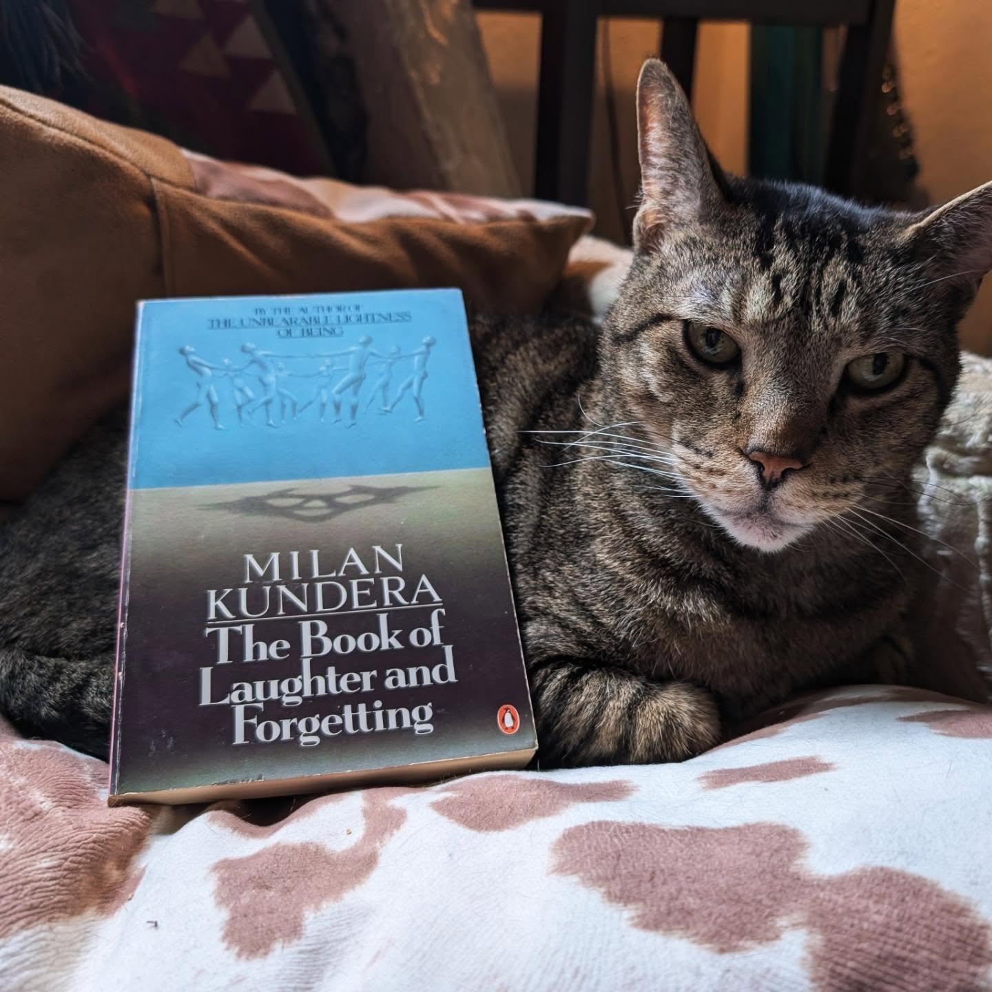 now that we're out of halloween's unscarable frightness unfleeting, this month we'll be journeying alongside the ol' unbearable lightness of being with the incomparable mightiness of reading!

BOOK CLUB NOVEMBER is Milan Kundera's THE BOOK OF LAUGHTE
