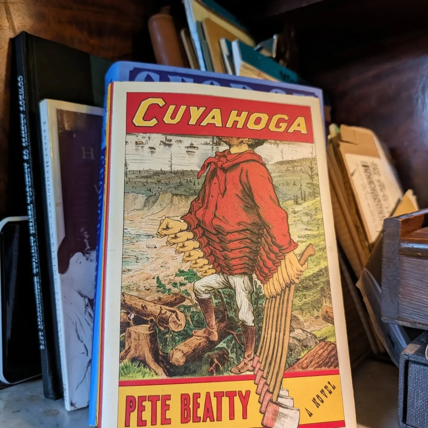 MAY

Nothing fancy this time around. Book's longer than usual and I'm giving you less time than ever. Hurray!

Take a look at CUYAHOGA by Pete Beatty this month.

I don't know much about it. Kinda modern; kinda new. I think it's supposed to be funny?