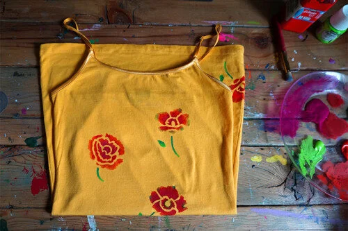 #SummerCrafts2018: Flower Tank Top